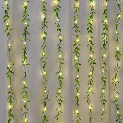 LED Artificial Ivy Garland 6ft Fake Vine String Lights Willow