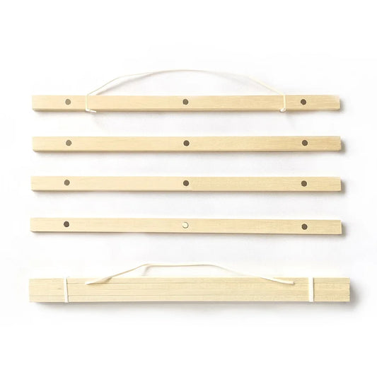 Pine Wood Magnetic Poster Hanger Natural Frame Canvas Wall Art Display