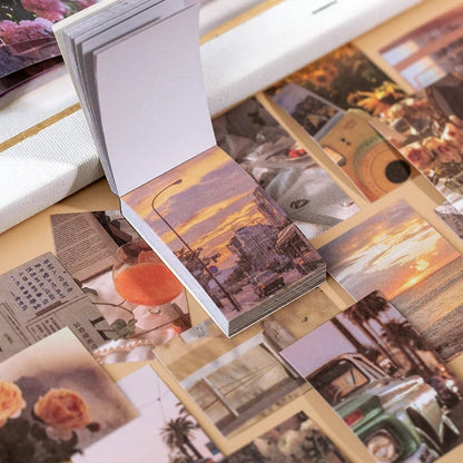 Natural Scenery Art Stickers Book - 50 Sheets Aesthetic Landscape