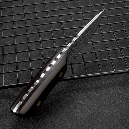3.5" Damascus Steel VG10 Mini Pocket Fruit Knife Full Tang