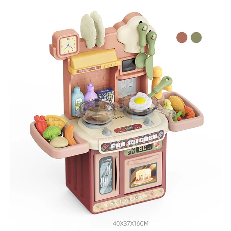 Kids Kitchen Pretend Play Cooking Chef Set Educational Learning Toy