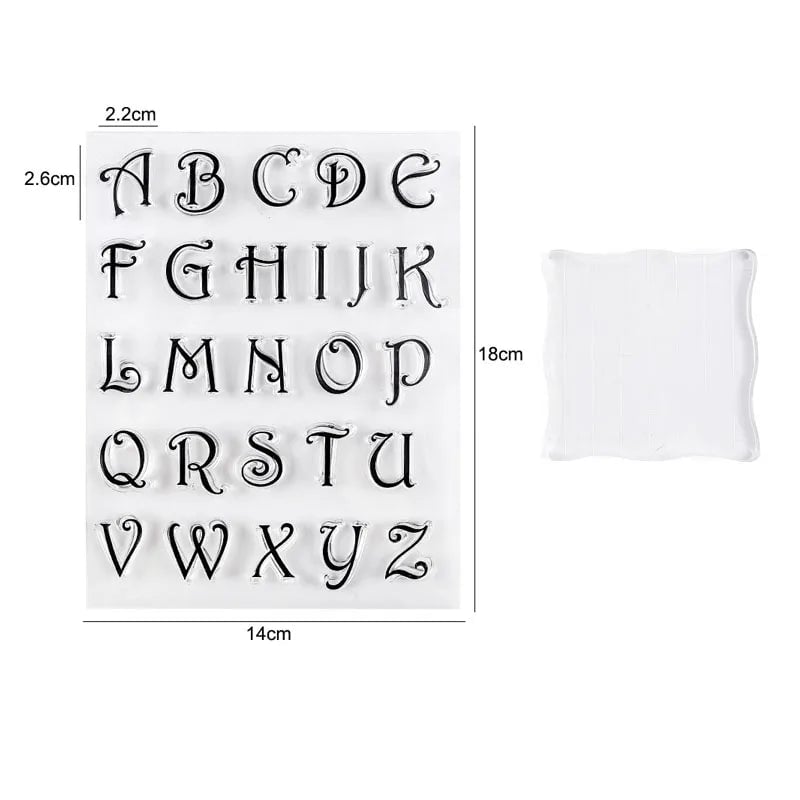 Alphabet Letter Stamps Set - Fondant Embossing Cookie Decorating Tools