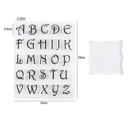 Alphabet Letter Stamps Set - Fondant Embossing Cookie Decorating Tools