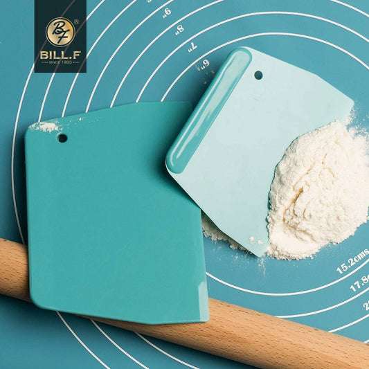 2pc Plastic Cake Spatula Set - Cream Scraper Baking Tools Kitchen