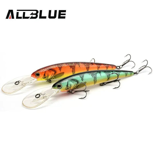 ALLBLUE Deep Walleye 125MM Trolling Crankbait Minnow Lure Bass Pike