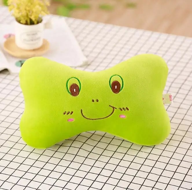 Cartoon Animal Car Neck Pillow - Travel Headrest Support Cushion
