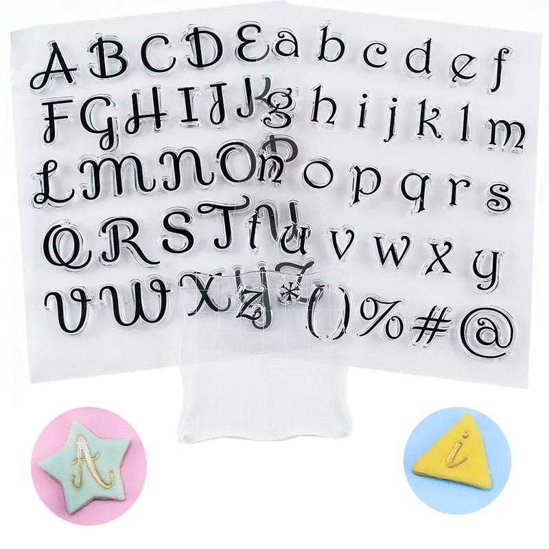 Alphabet Letter Stamps Set - Fondant Embossing Cookie Decorating Tools