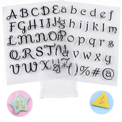 Alphabet Letter Stamps Set - Fondant Embossing Cookie Decorating Tools