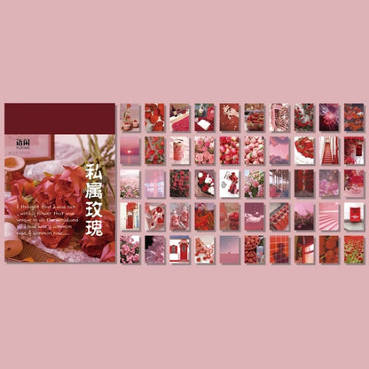 Natural Scenery Art Stickers Book - 50 Sheets Aesthetic Landscape