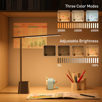 Baseus LED Dimmable Desk Lamp Eye Protection Study Office Light