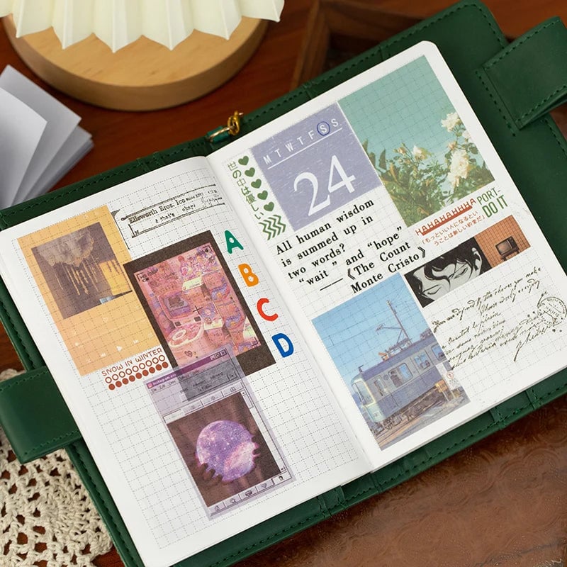 Natural Scenery Art Stickers Book - 50 Sheets Aesthetic Landscape