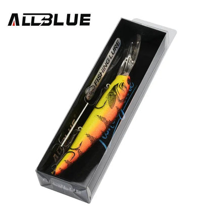 ALLBLUE Deep Walleye 125MM Trolling Crankbait Minnow Lure Bass Pike