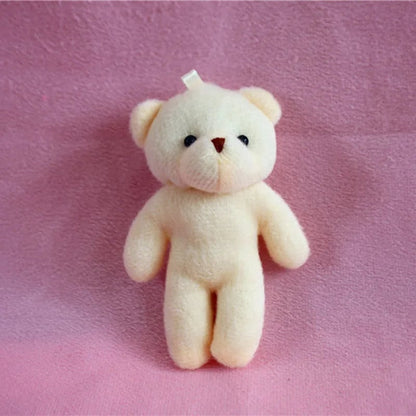 12CM Mini Teddy Bear Plush Toys - Soft Diamond Bears 1/5/10pcs Set
