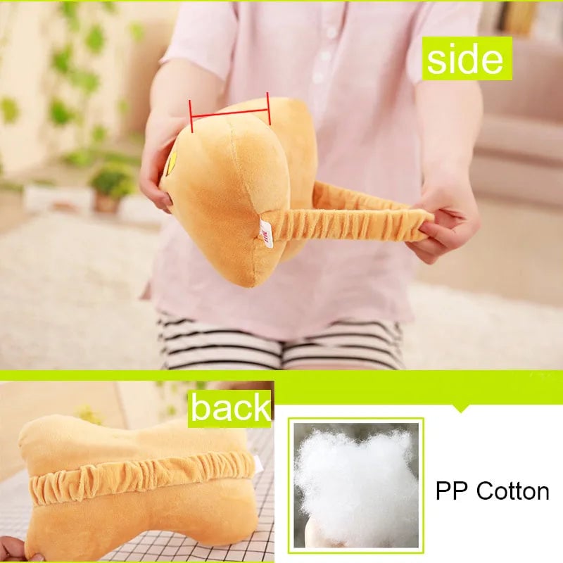 Cartoon Animal Car Neck Pillow - Travel Headrest Support Cushion