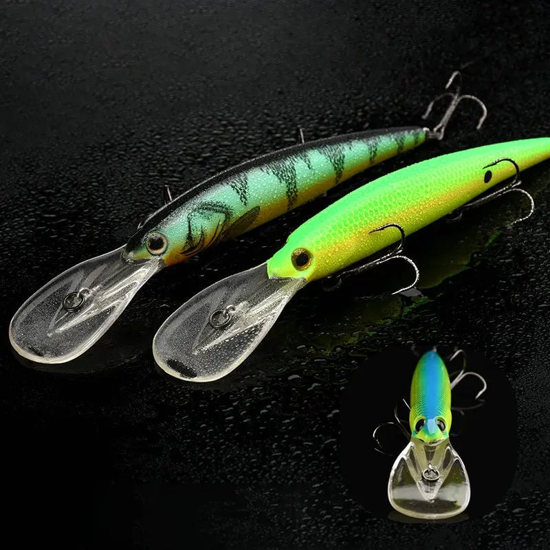ALLBLUE Deep Walleye 125MM Trolling Crankbait Minnow Lure Bass Pike