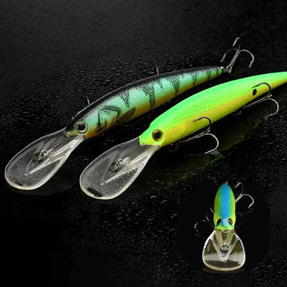 ALLBLUE Deep Walleye 125MM Trolling Crankbait Minnow Lure Bass Pike