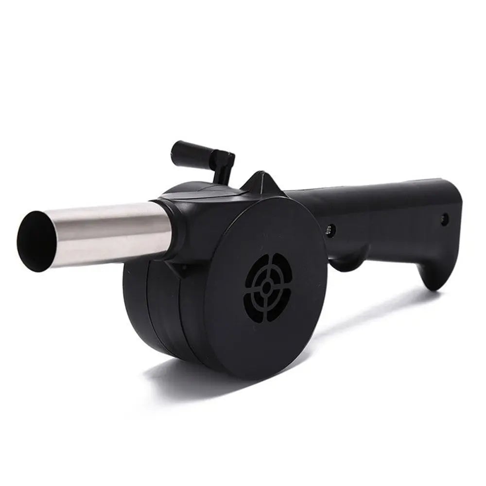 Manual Crank BBQ Fan Air Blower - Hand Operated Fire Bellows Tool