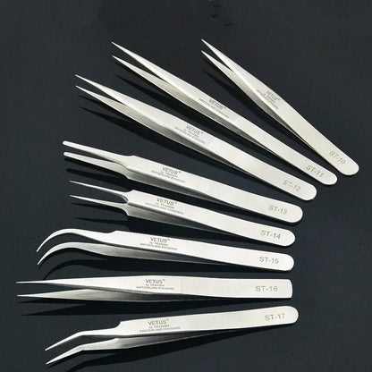 Vetus Professional Eyelash Tweezers Stainless Steel Antistatic