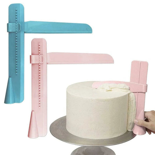 Adjustable Cake Scraper Spatula - Fondant Edge Smoother Polisher Tool
