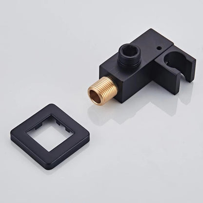 Black Handheld Shower Head 2 Function with Bracket & 150cm Hose