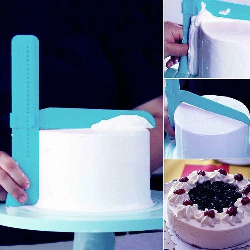 Adjustable Cake Scraper Spatula - Fondant Edge Smoother Polisher Tool