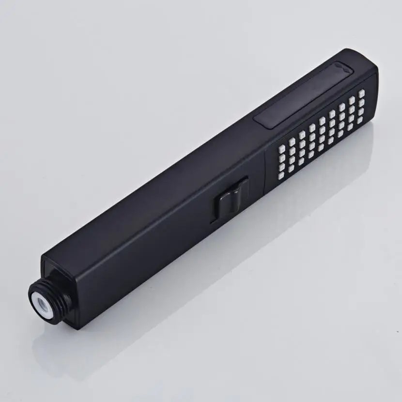 Black Handheld Shower Head 2 Function with Bracket & 150cm Hose