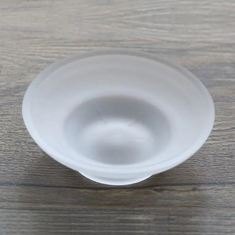 Round Clear Glass Soap Dish Storage Box Bathroom Shower Holder