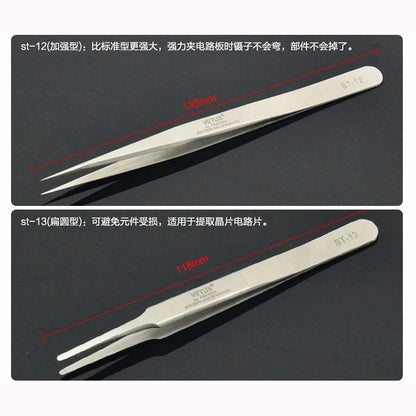 Vetus Professional Eyelash Tweezers Stainless Steel Antistatic