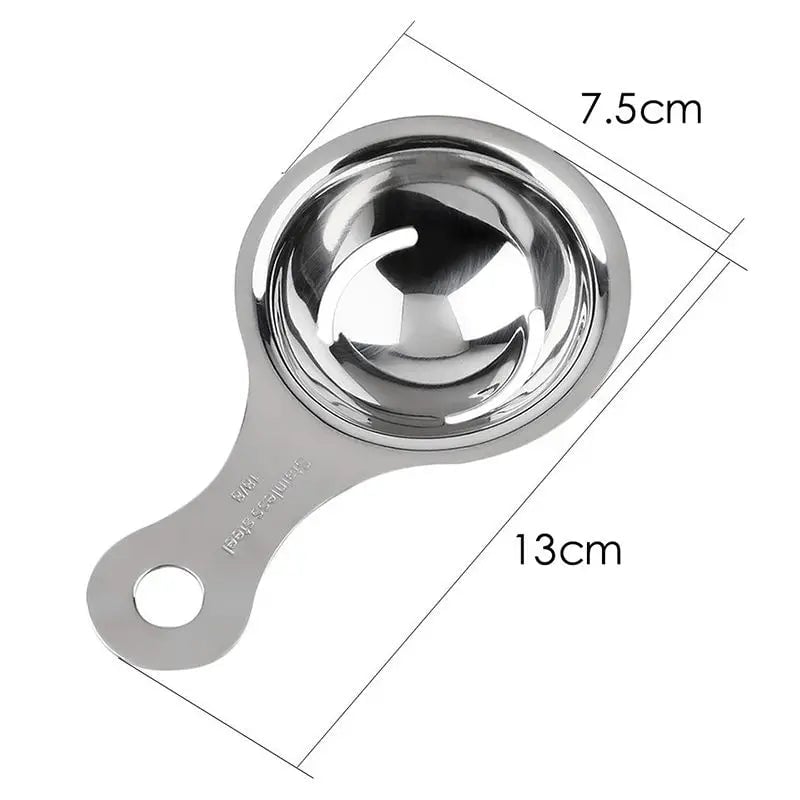 Stainless Steel Egg White Separator - Professional Yolk Filter