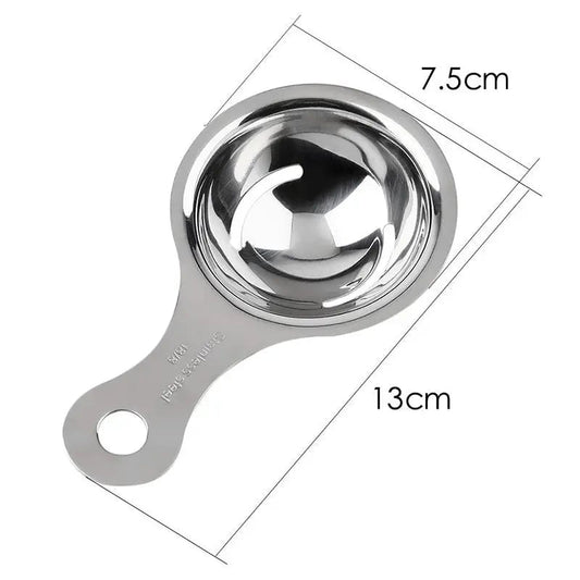 Stainless Steel Egg White Separator - Professional Yolk Filter