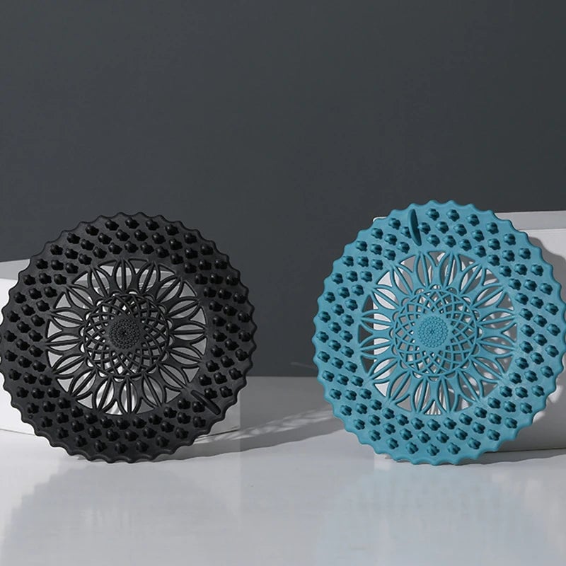 Silicone Hair Catcher Drain Cover - Shower Floor Strainer Filter