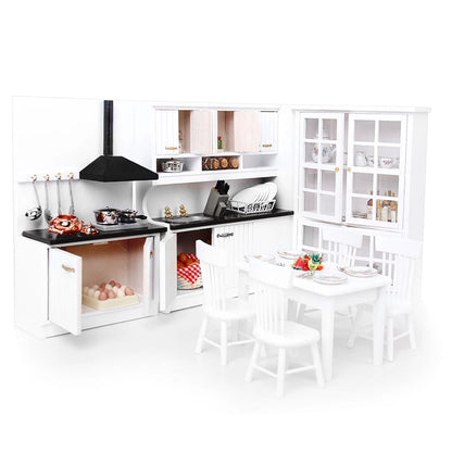 1/12 Scale Miniature Kitchen Dining Room Furniture Set Doll house Kit