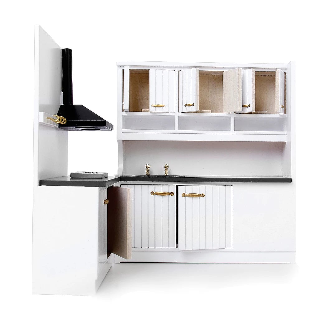 1/12 Scale Miniature Kitchen Dining Room Furniture Set Doll house Kit