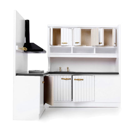 1/12 Scale Miniature Kitchen Dining Room Furniture Set Doll house Kit