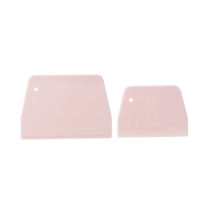 2pc Plastic Cake Spatula Set - Cream Scraper Baking Tools Kitchen