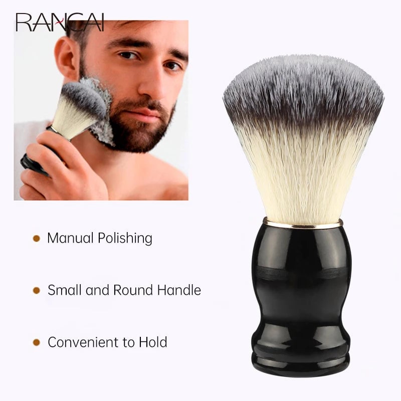 Professional Beard Shaving Brush Natural Bristle Hair Wooden Handle