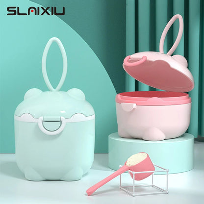 Portable Baby Milk Powder Storage Container - Pig Design Cereal Box