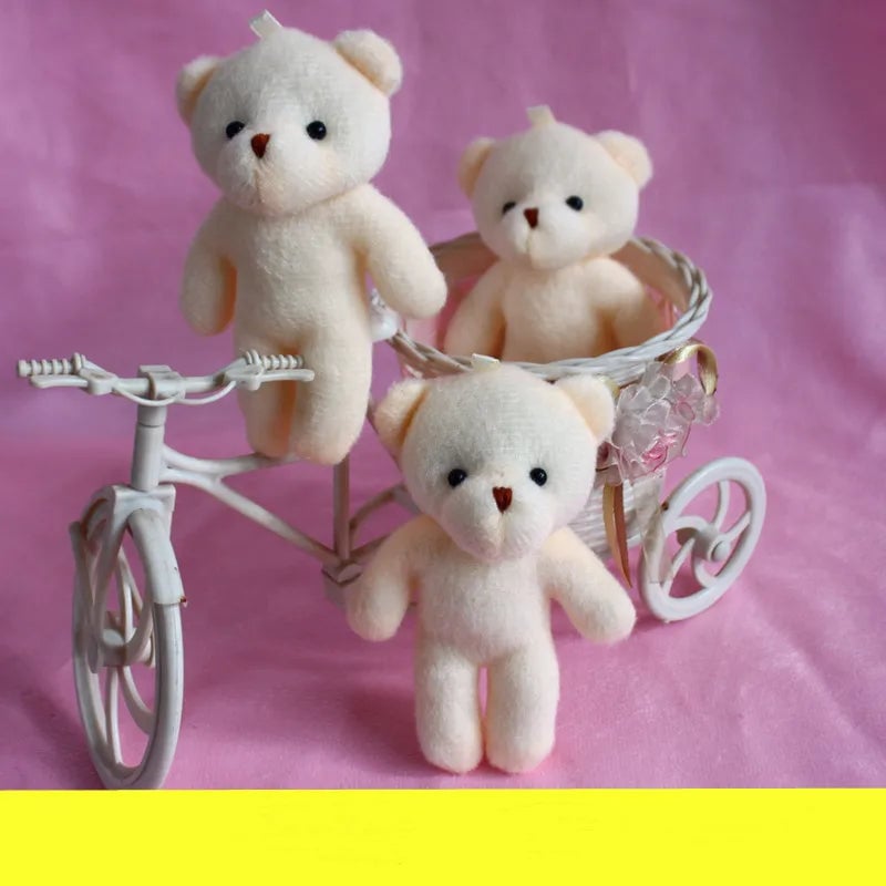 12CM Mini Teddy Bear Plush Toys - Soft Diamond Bears 1/5/10pcs Set