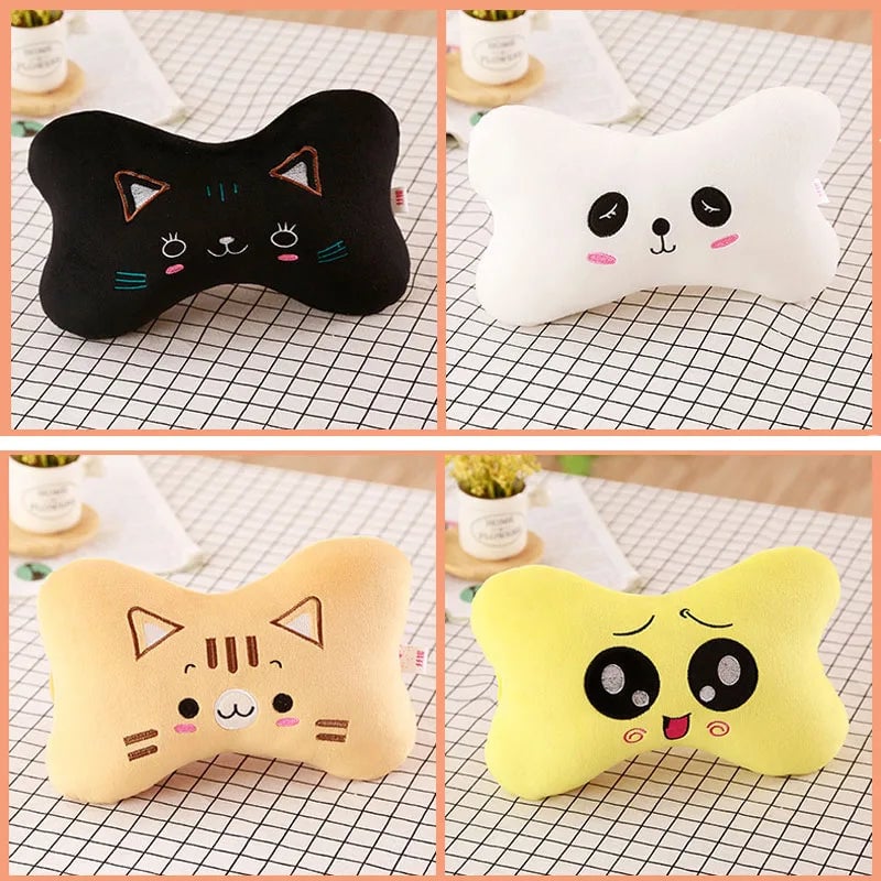 Cartoon Animal Car Neck Pillow - Travel Headrest Support Cushion