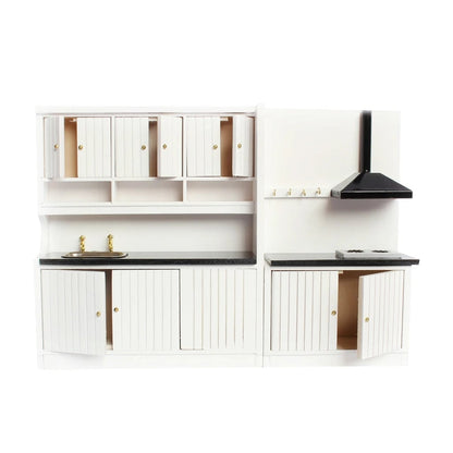 1/12 Scale Miniature Kitchen Dining Room Furniture Set Doll house Kit