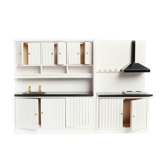 1/12 Scale Miniature Kitchen Dining Room Furniture Set Doll house Kit