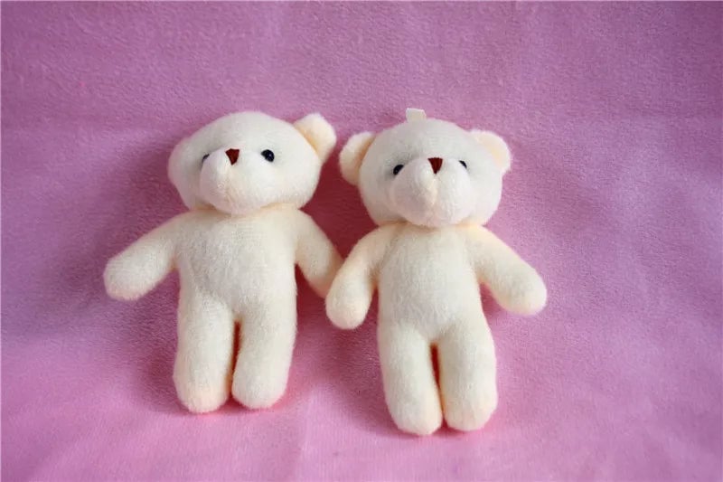 12CM Mini Teddy Bear Plush Toys - Soft Diamond Bears 1/5/10pcs Set