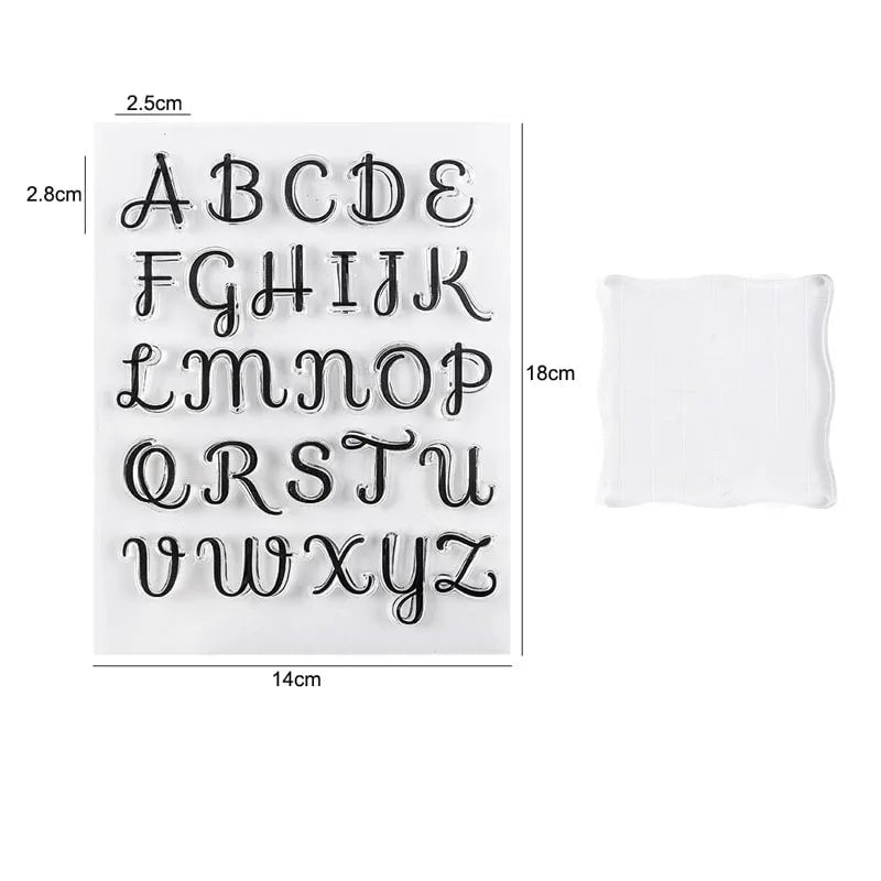 Alphabet Letter Stamps Set - Fondant Embossing Cookie Decorating Tools