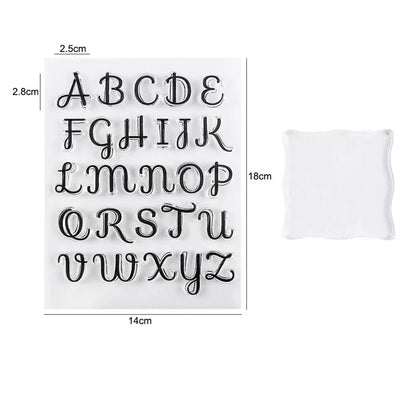 Alphabet Letter Stamps Set - Fondant Embossing Cookie Decorating Tools