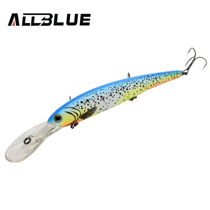 ALLBLUE Deep Walleye 125MM Trolling Crankbait Minnow Lure Bass Pike