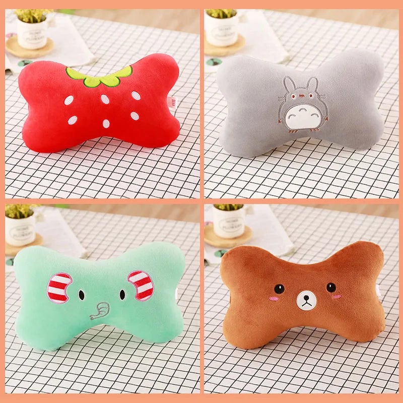 Cartoon Animal Car Neck Pillow - Travel Headrest Support Cushion