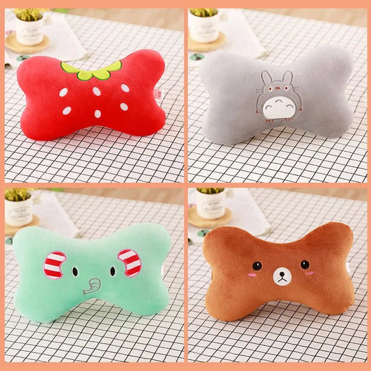 Cartoon Animal Car Neck Pillow - Travel Headrest Support Cushion