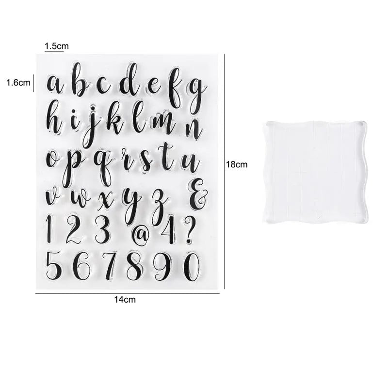Alphabet Letter Stamps Set - Fondant Embossing Cookie Decorating Tools