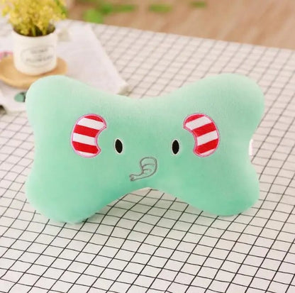 Cartoon Animal Car Neck Pillow - Travel Headrest Support Cushion