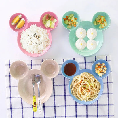 BPA Free Divided Baby Plates & Bowl Set - Infant Feeding Tableware